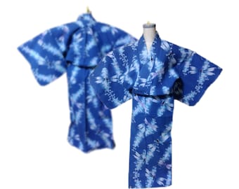yukata teinture indigo / vintage