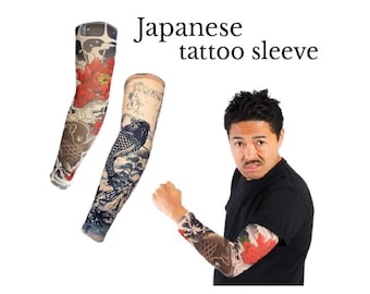 Manga de tatuaje japonesa para hombre o mujer, cobertura del brazo