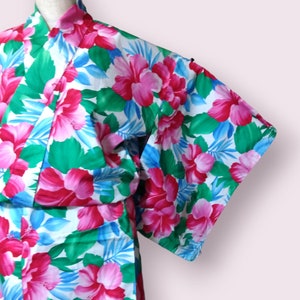 yukata for women / hibiscus pattern image 9