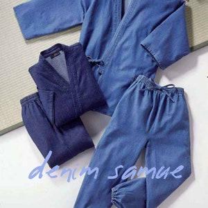 Set of denim jacket and pants