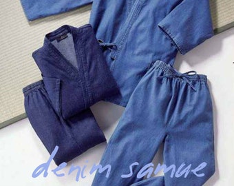 Set of denim jacket and pants