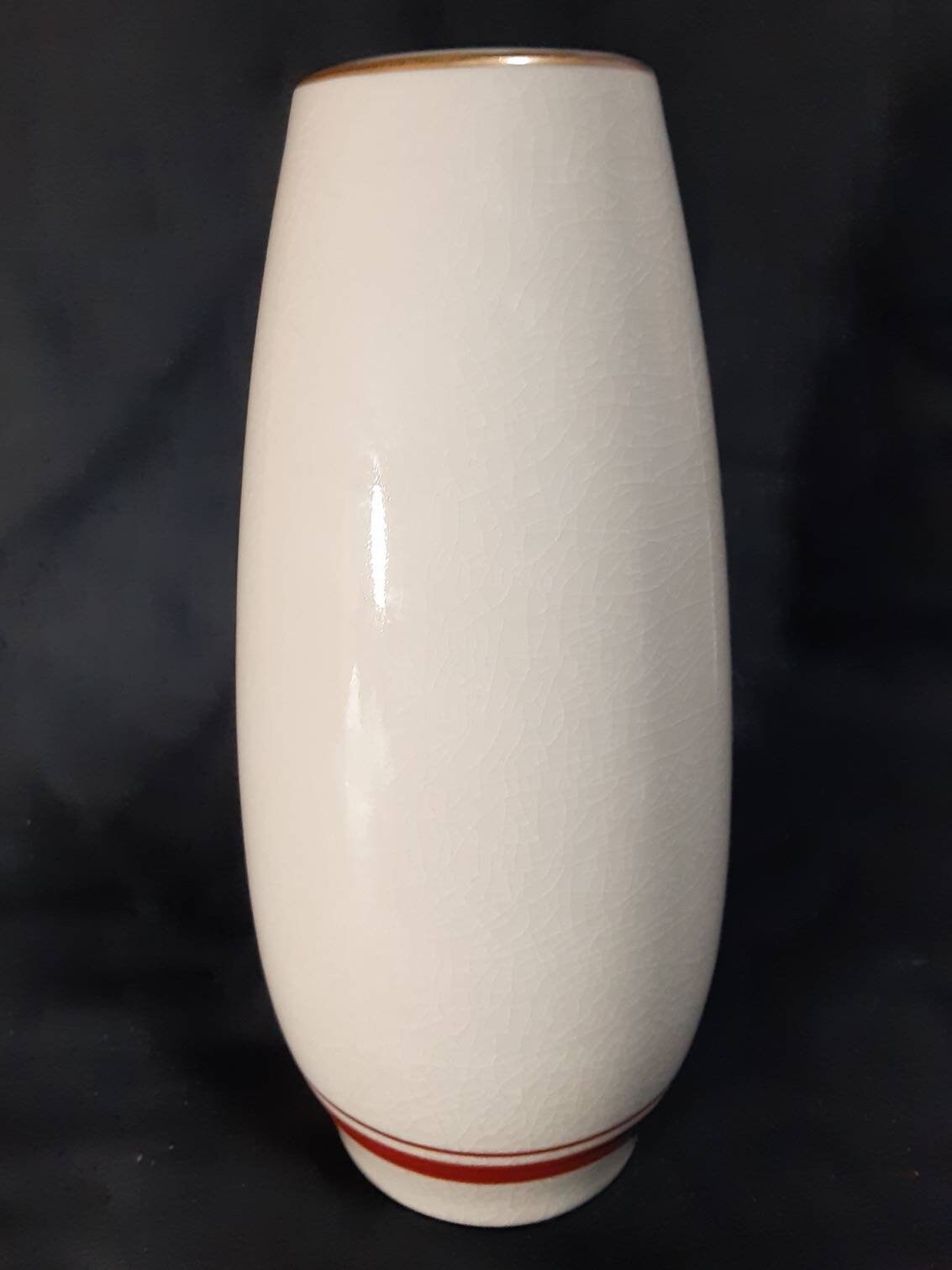 九谷焼Kutani Ware Ceramic Vase Kutani Ware (九谷焼) Flower Vase / Wild Camellia and
