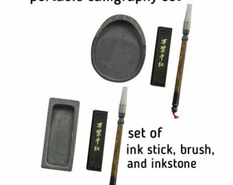 portable calligraphy set / made in Japan