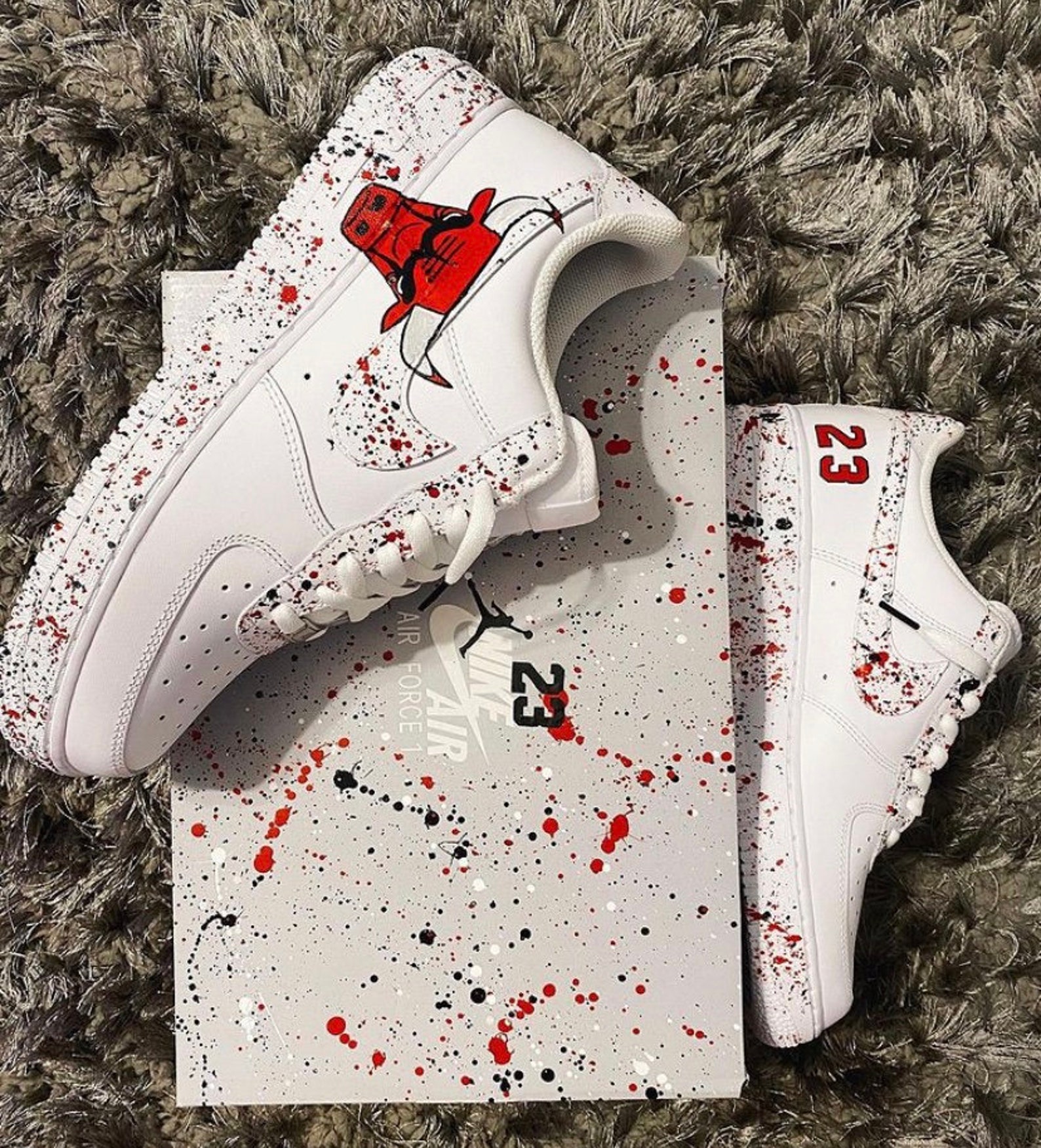 chicago bulls custom air force 1
