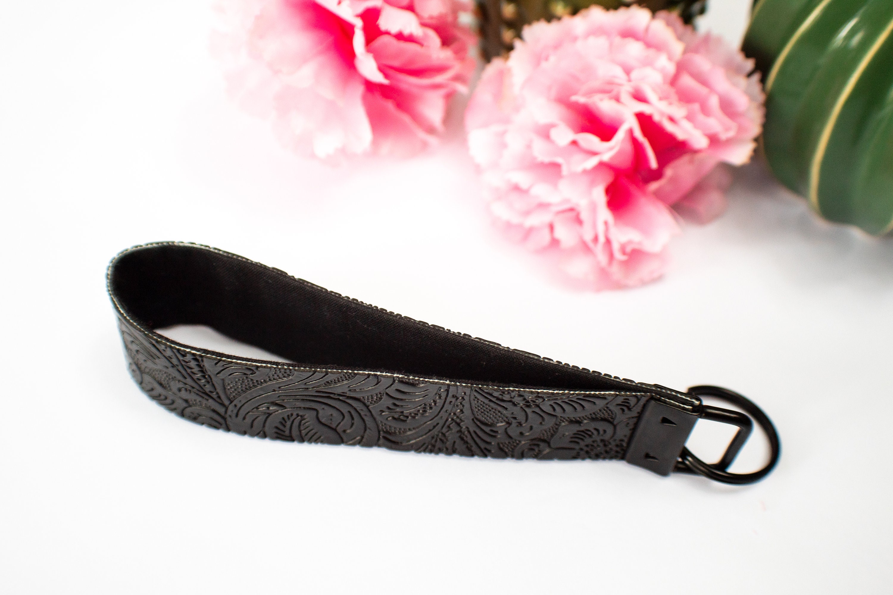 Faux leather Mom wristlet keychain-perfect for Mother\u2019s Day!