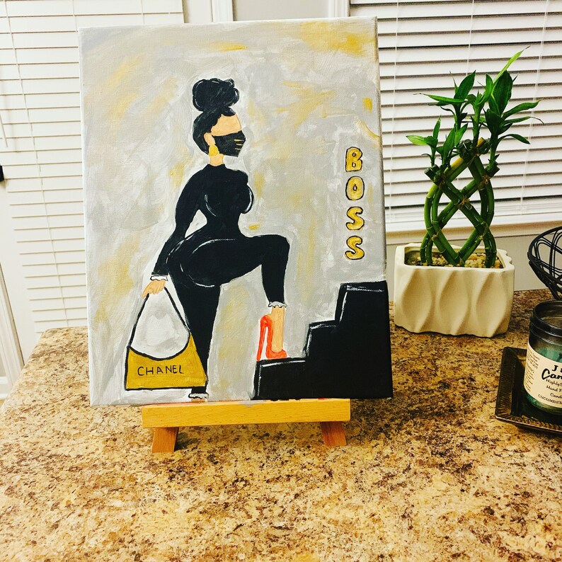 PreDrawn Canvas Kits Etsy