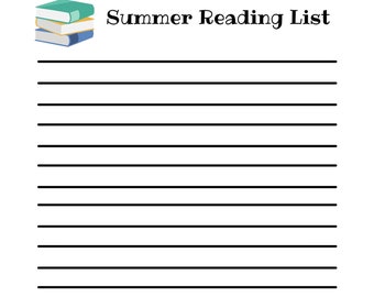 Printable Summer Reading List for Kids (PDF Download)