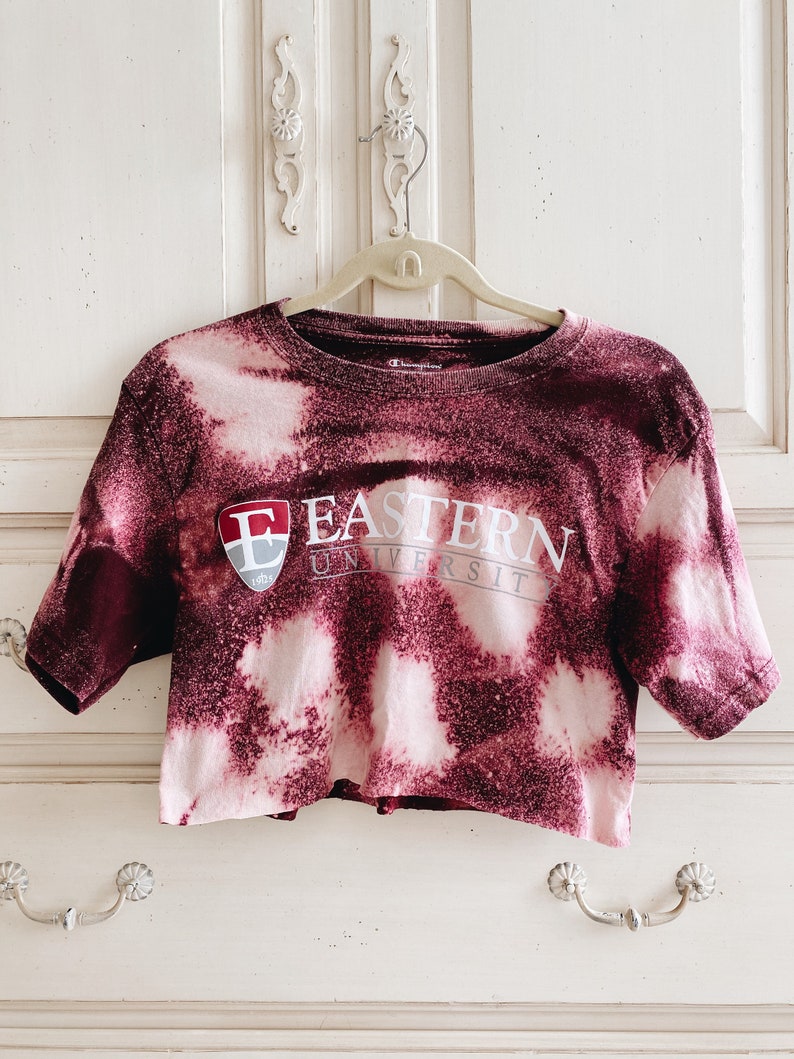 bleach dye crop top
