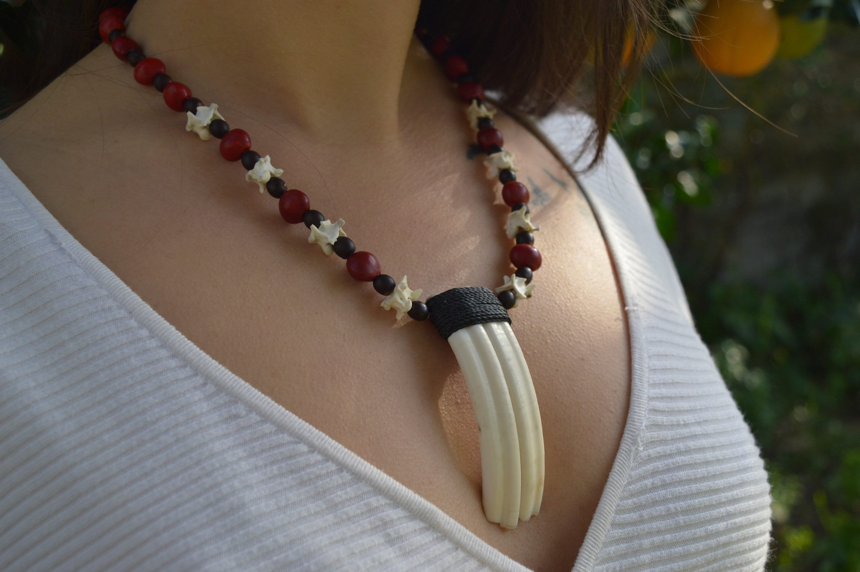 Snake tooth shop necklace