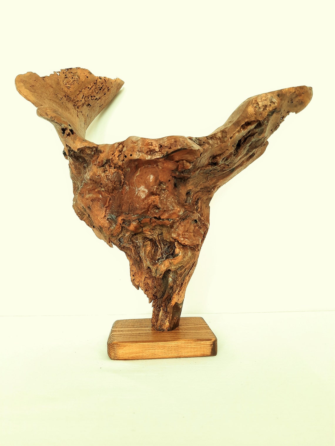 Abstract wood sculpture from natural oak driftwood. Table Etsy