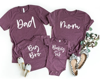 Mom dad and big sister shirts clearance