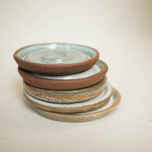 Handmade ceramic round soap dish image 9