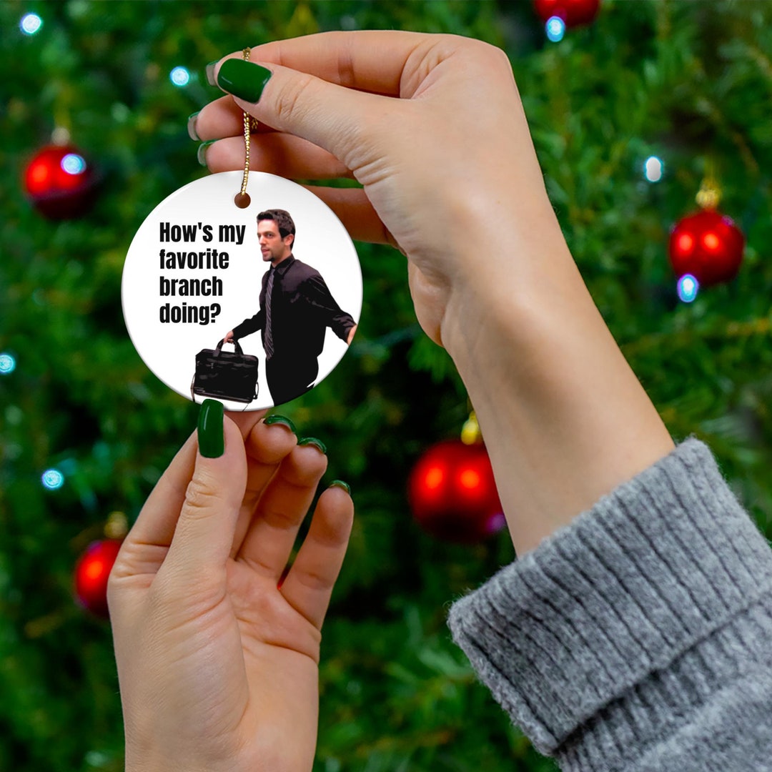 Favorite Branch Ryan Howard the Office Ornament, Hows My Favorite Branch Doing Ornament ...