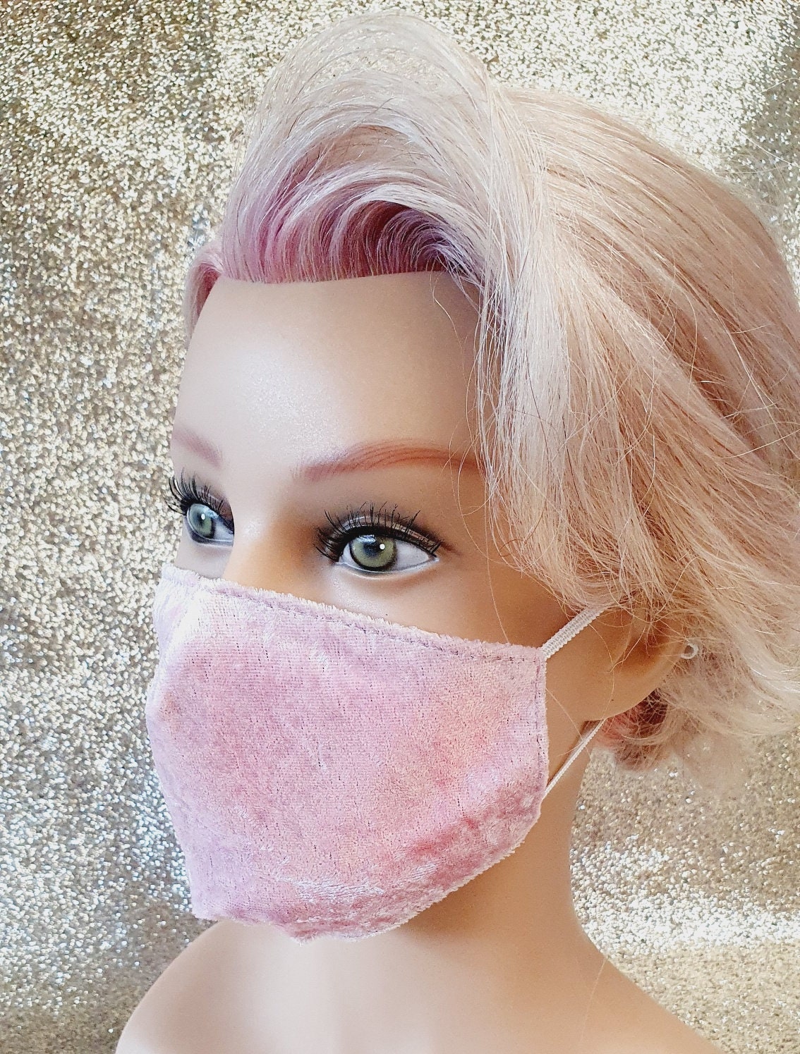 Red wine face mask velvet face mask pink face mask Christmas | Etsy