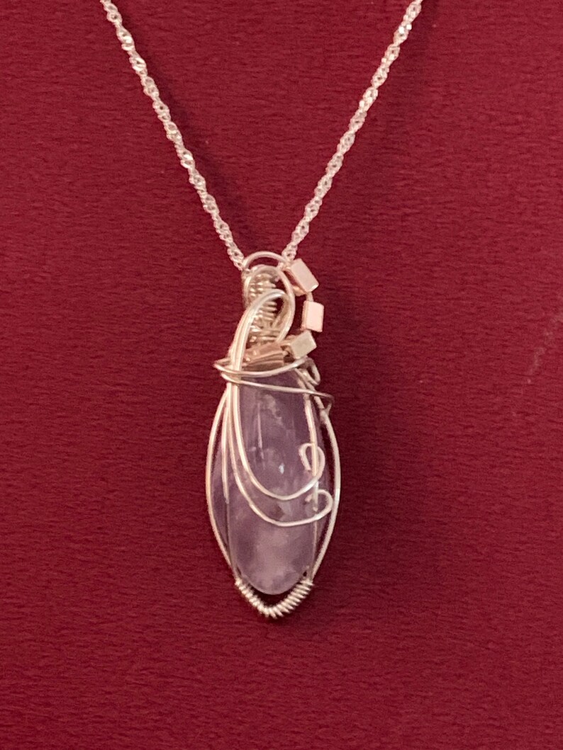 Amethyst Wire Wrapped Pendant - Etsy