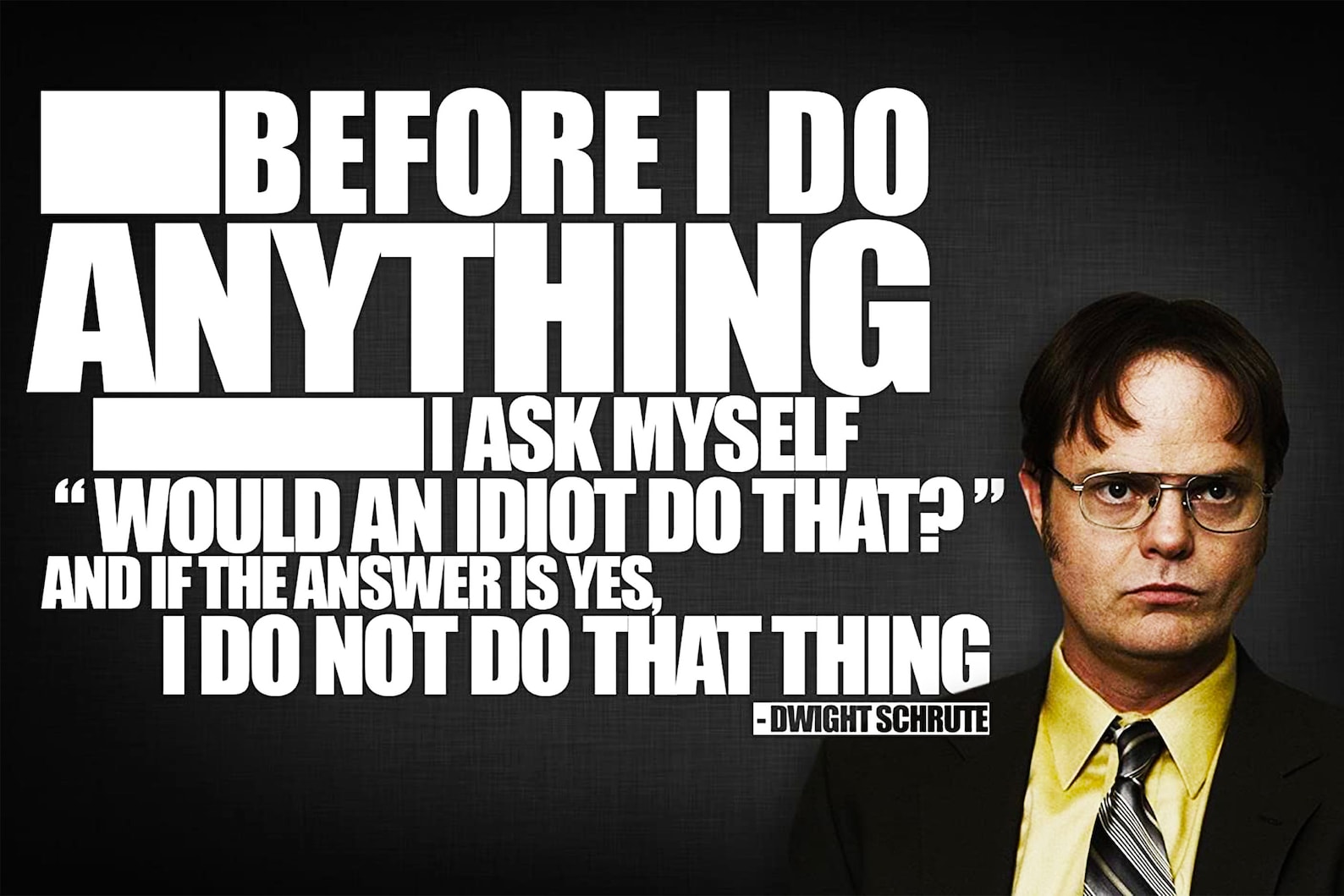 Dwight Schrute Motivational 24x36 Laminated Poster | Etsy