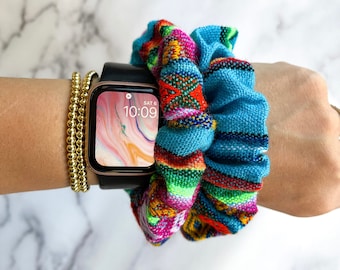 Srunchie for textured hair scrunchie for thick hair no pull hair tie for messy bun scrunchie for curly hair tie boho chic scrunchie