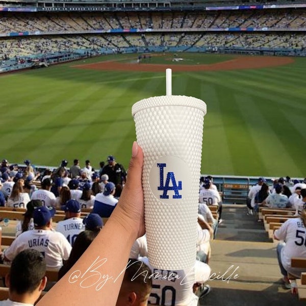 Gobelet blanc clouté | Gobelet LA | Gobelet La bling | La tasse | Bleu la gobelet | gobelet LA | Dodgers de Los Angeles