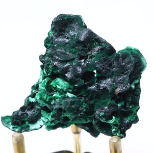 Botryoidal Malachite Crystal | Natural Malachite Specimen Azurite Malachite Mineral Specimen Rare Crystal Healing Crystal Malachite Jewelry
