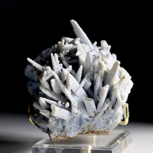 Blue Chalcedony after Anhydrite | Rare Pseudomorph Crystal Mineral Specimen