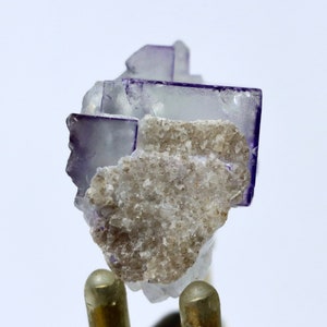 Purple Italian Fluorite w Calcite | Natural Fluorite Crystal Fluorite Gemstone Raw Fluorite Fluorite Healing Crystal Mineral Specimen