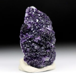 Rare Purple Fluorite on Quartz | Natural Fluorite Crystal Fluorite Gemstone Raw Fluorite Chinese Fluorite Healing Crystal Mineral Specimen