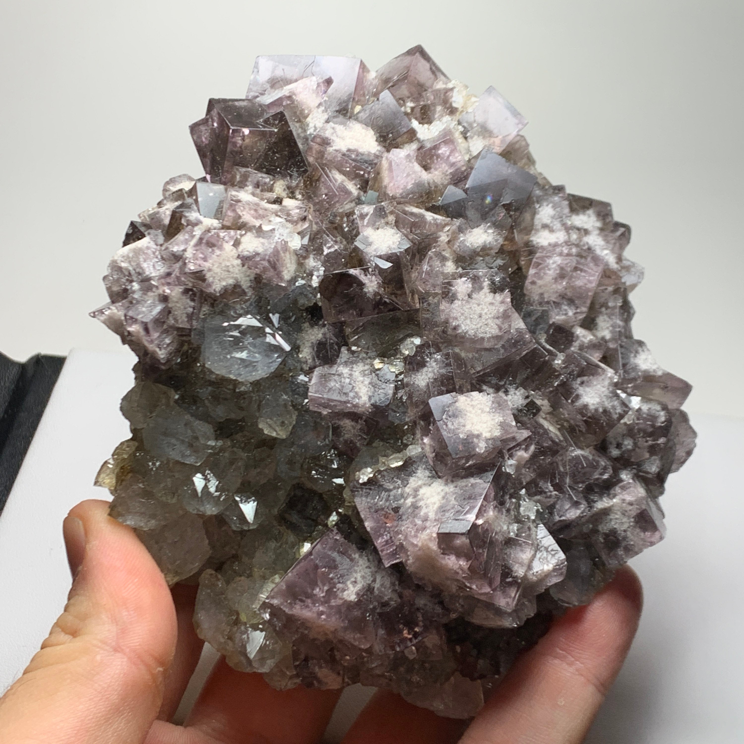 Color Changing Fluorite on Quartz Rogerley Fluorite Etsy