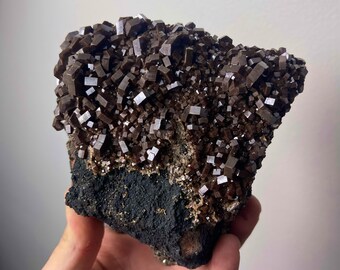 Huge Vanadinite On Matrix // Raw Stone | Natural Mineral Specimen | Healing Crystal | Meditation Stone | Mineral Collection | Crystal Grid