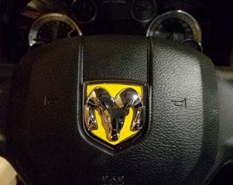RAM 1500 Steering Wheel Head Emblem Inlays Decals 19 20 21 22 23 24 CLASSIC Warlock ONLY