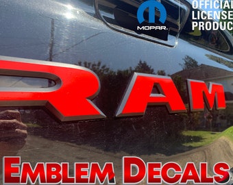 RAM 2500 Tailgate Emblem Decal USA Designs & Solid Color 2025 2026