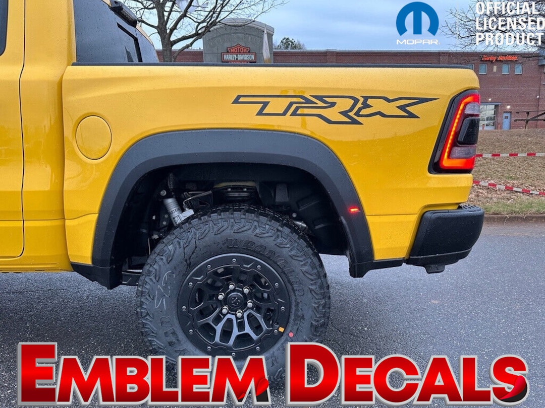 Ram 1500 TRX Hood Decal Inner Letter Inserts Overlay – Vinyl, Fits 2021-2024 - View #4