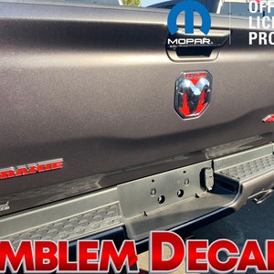 Ram 1500 DT LARAMIE Tailgate COMBO Decal Overlay Decal 2019 2020 2021 2022 2023 2024