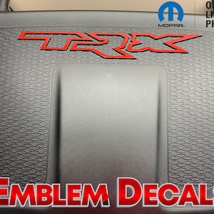 Ram 1500 TRX Engine Cover Emblem Overlay Decal 2021 2022 2023 2024