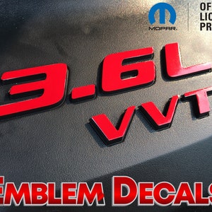 Dodge 3.6L VVT Charger Engine Decals 11 12 13 14 15 16 17 18 19 2020 2021 2022 2023
