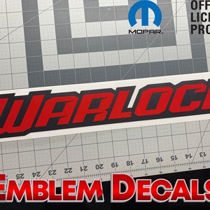 Ram 1500 DS Classic &quot;WARLOCK&quot; Bed Decal ACCENT 2019 2020 2021 2022 2023
