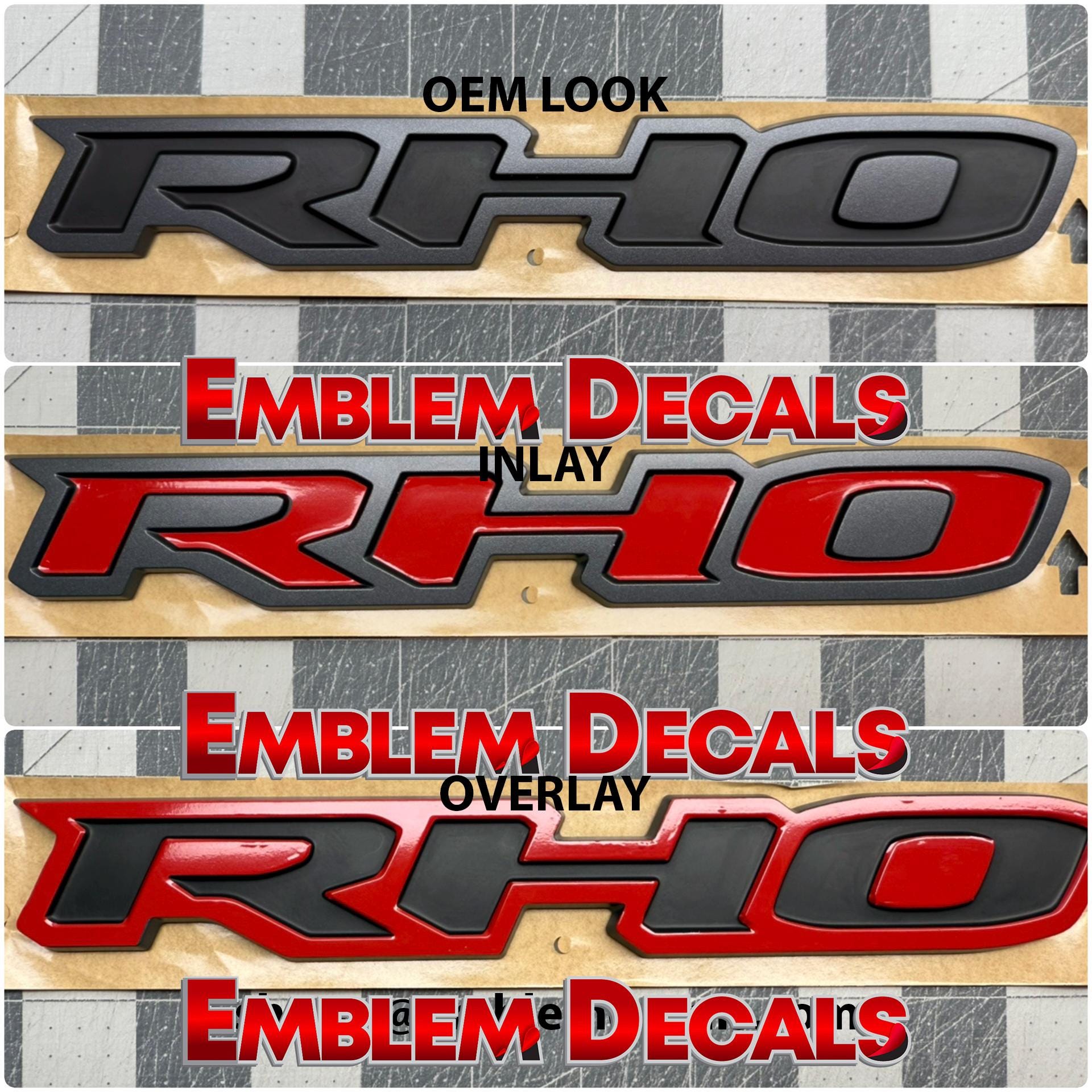 2025 2026 RAM RHO Tailgate Emblem Decal Inlay and Overlay - Etsy