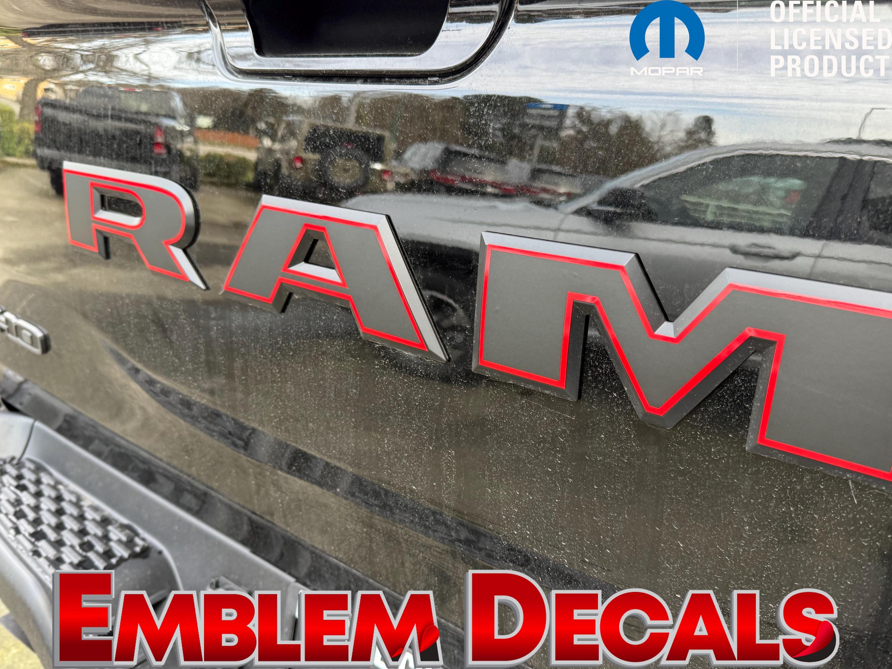 RAM 1500 RHO Tailgate PACKAGE Emblem Overlay 2 Tone Decal 2025 2026 - Etsy