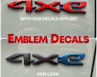 Jeep Wagoneer S "4XE" Emblem Overlay Decal 2024 2025 2026