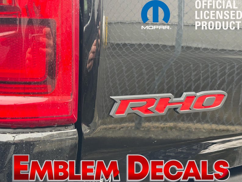 2025 2026 RAM RHO Tailgate Emblem Decal Inlay and Overlay - Etsy