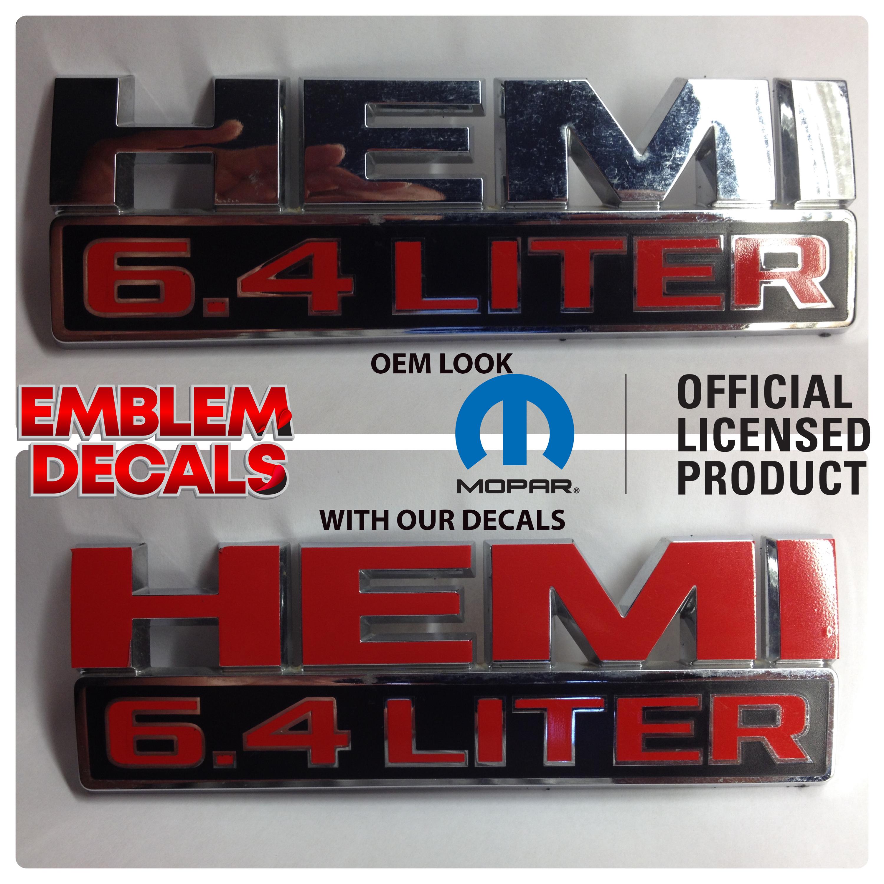 Engine Liter Emblems RAM 2500 3500