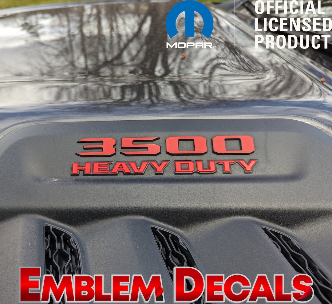 Un3500 Sticker RAM 3500 Hood Emblems Overlay Decal 2023 2024 2025 2026 - Etsy
