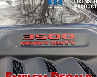 RAM 3500 Hood Emblems Overlay Decal 2023 2024 2025 2026