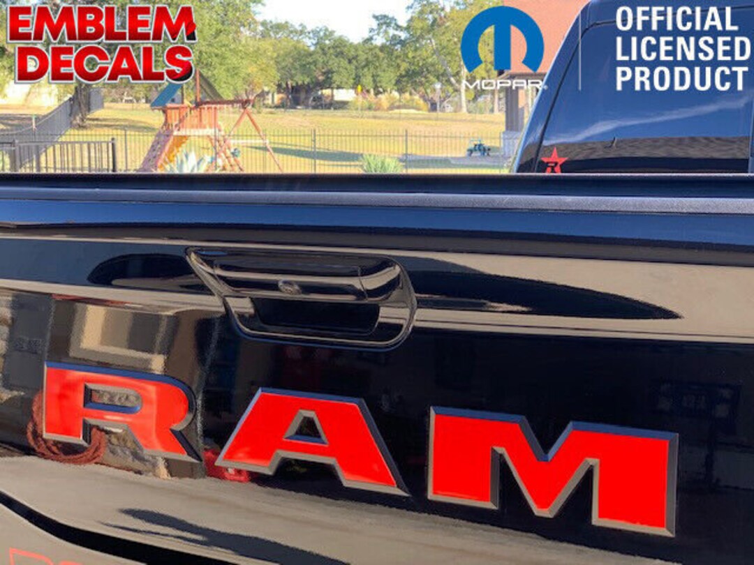 RAM 2500 Power Wagon Tailgate Emblem USA or Solid Color Decals 2019