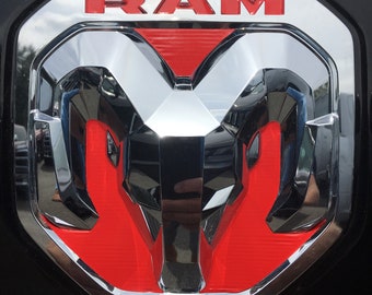 RAM 1500 DT Tailgate Head Emblem Decals 2019 2020 2021 2022 2023 2024