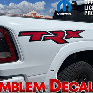 Ram 1500 TRX Hood Decal Inner Letter Inserts Overlay – Vinyl, Fits 2021-2024 - View #6
