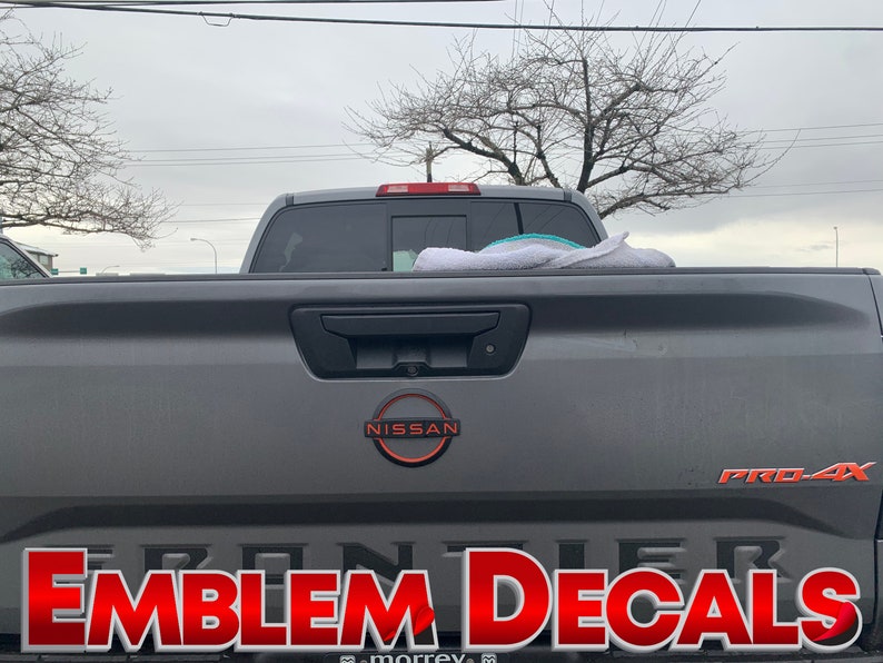 Nissan Frontier Pro4x Tailgate Emblem Decal Overlay 2022 2023 Etsy Canada