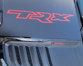 Ram 1500 TRX Hood Decal Inner Letter Inserts Overlay 2022