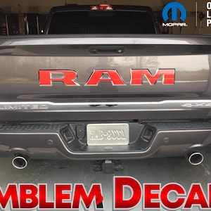 RAM 1500 LIMITED Tailgate Emblem Decals 2016 2017 2018