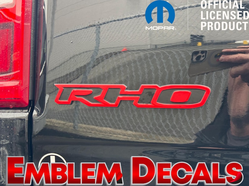 2025 2026 RAM RHO Tailgate Emblem Decal Inlay and Overlay - Etsy