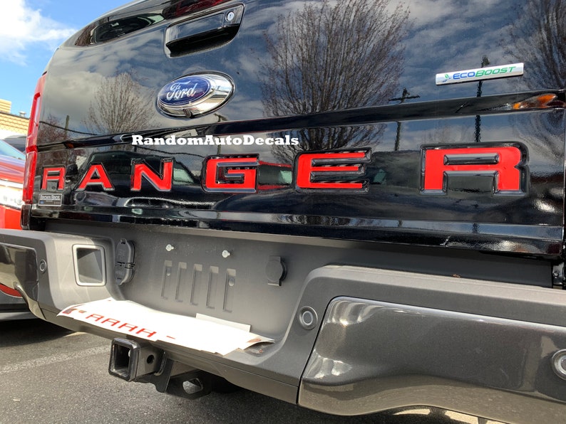 Ford Ranger Tailgate Letter Insert Decals 2019 2020 2021 2022 Etsy